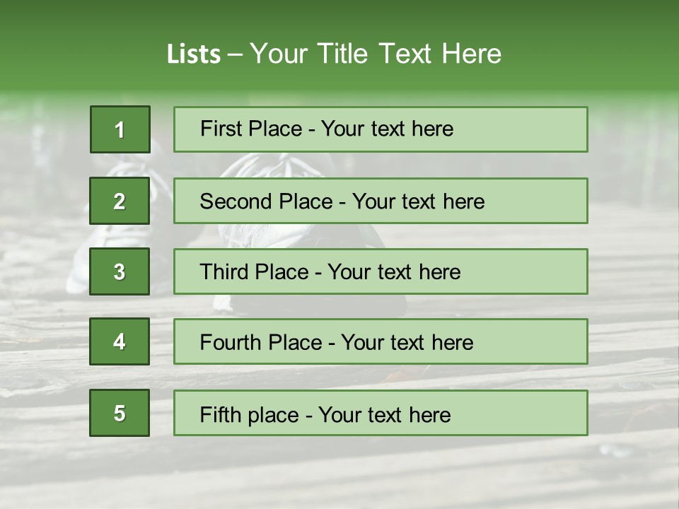 Activity Lake Sidewalk PowerPoint Template