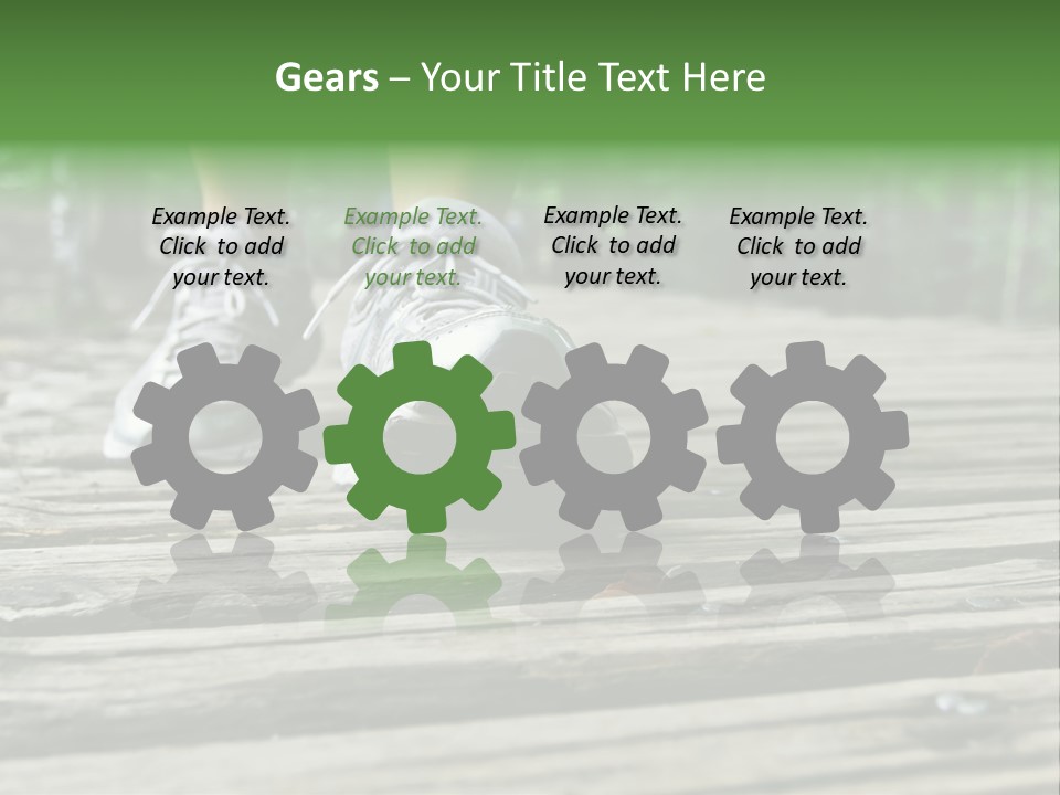 Activity Lake Sidewalk PowerPoint Template