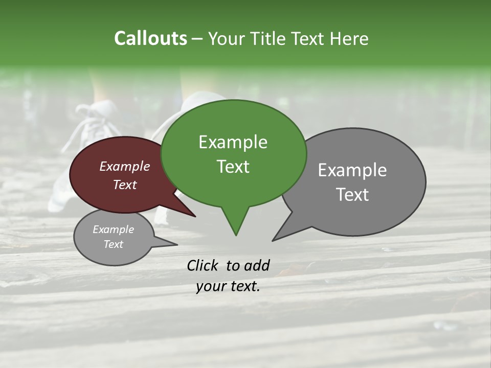 Activity Lake Sidewalk PowerPoint Template