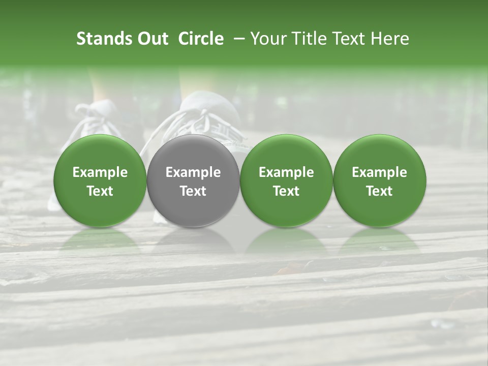 Activity Lake Sidewalk PowerPoint Template