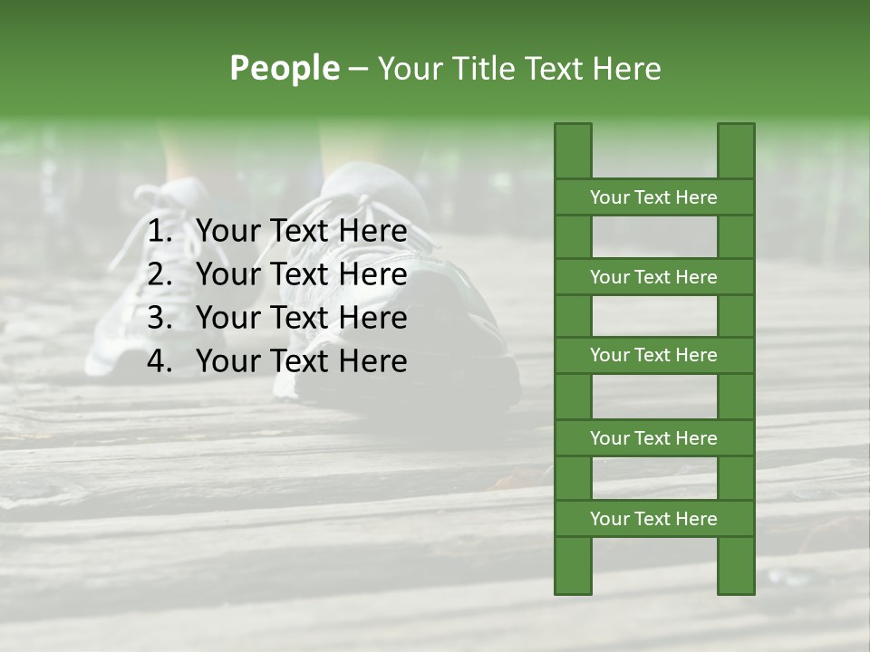 Activity Lake Sidewalk PowerPoint Template