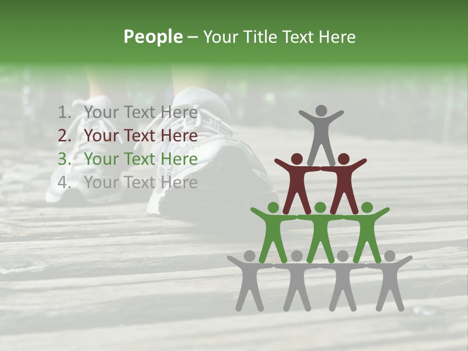 Activity Lake Sidewalk PowerPoint Template