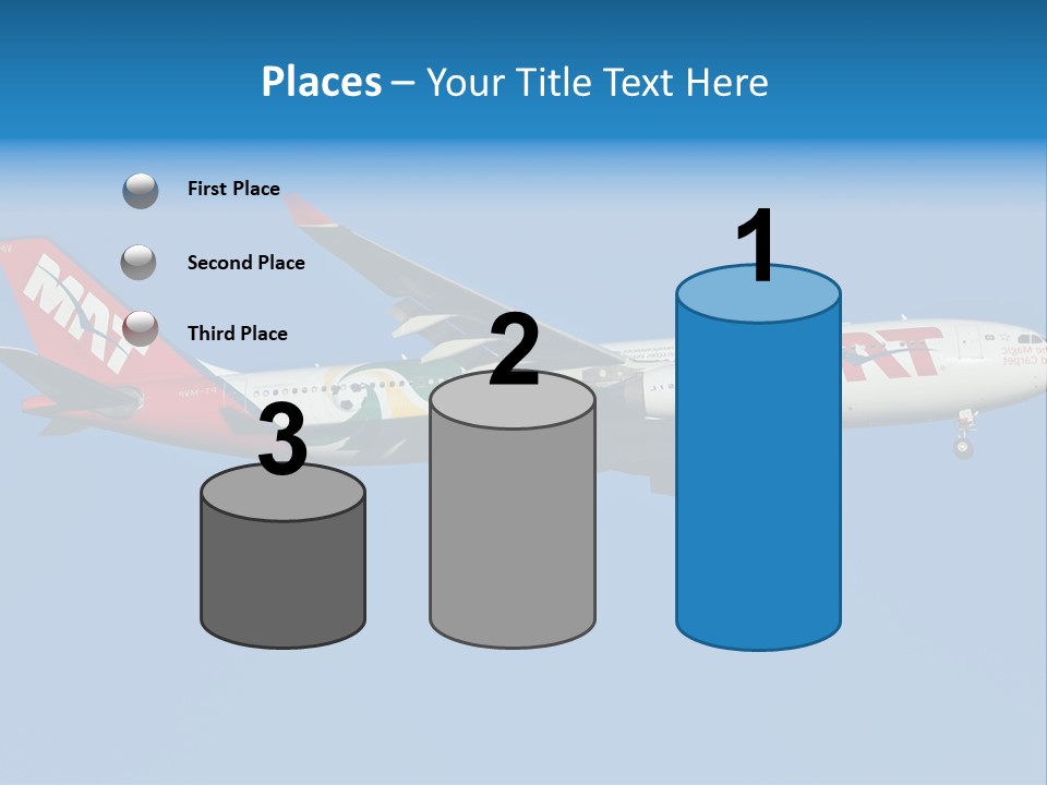 Aircraft Airbus Photography PowerPoint Template