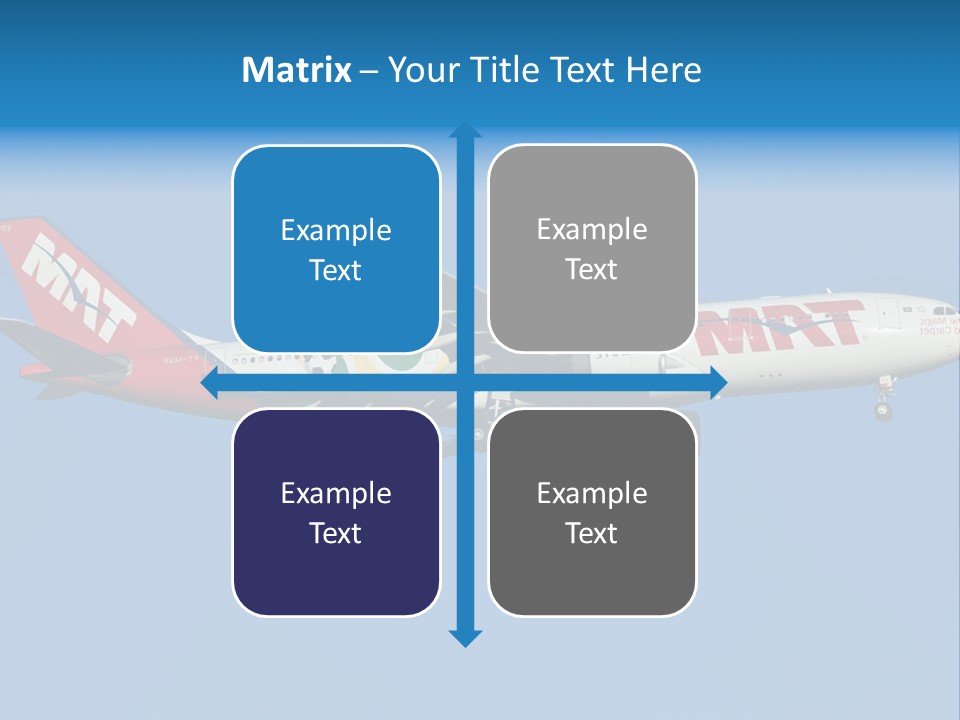 Aircraft Airbus Photography PowerPoint Template