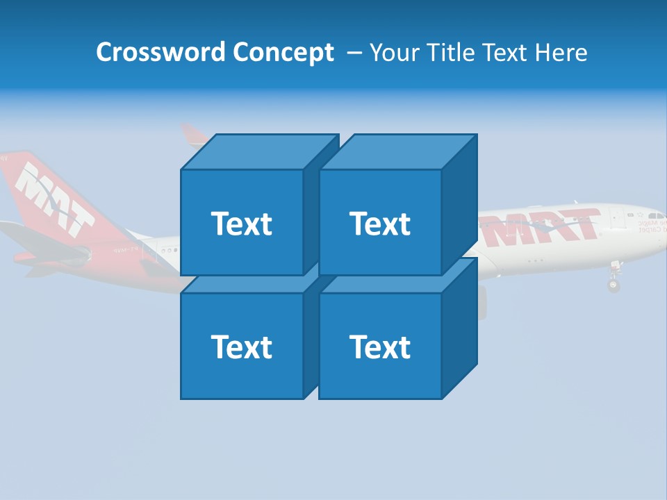 Aircraft Airbus Photography PowerPoint Template