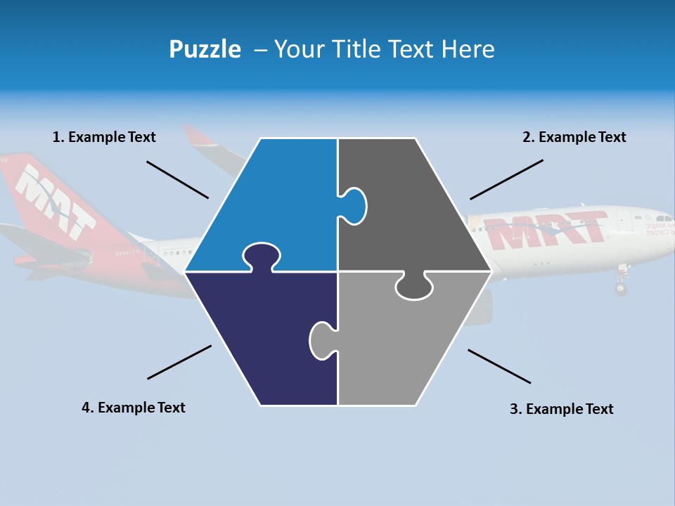Aircraft Airbus Photography PowerPoint Template