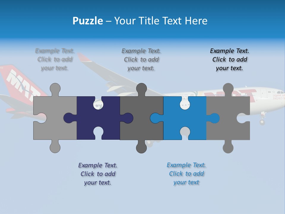 Aircraft Airbus Photography PowerPoint Template