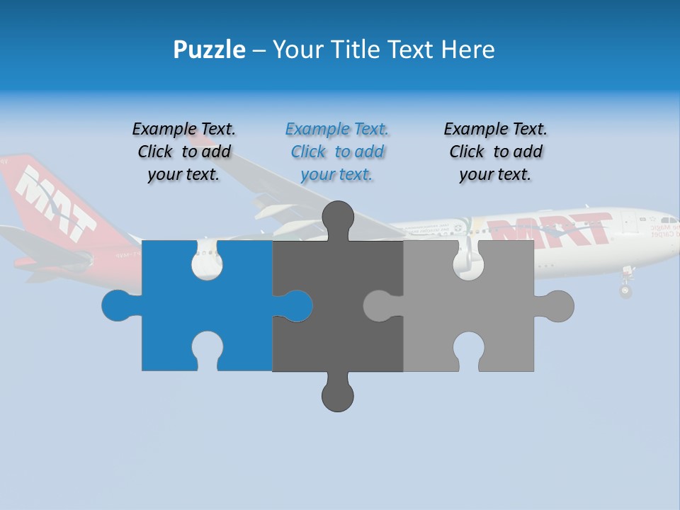 Aircraft Airbus Photography PowerPoint Template