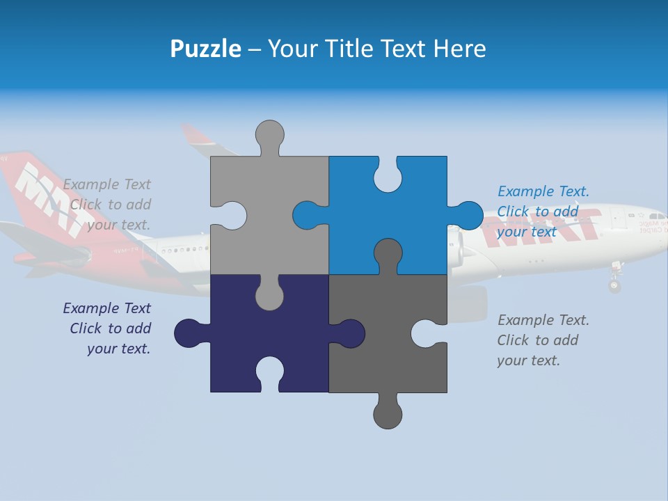 Aircraft Airbus Photography PowerPoint Template