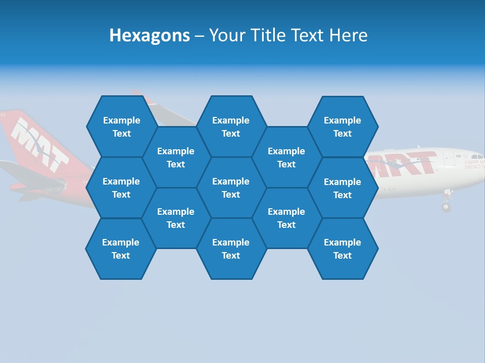 Aircraft Airbus Photography PowerPoint Template