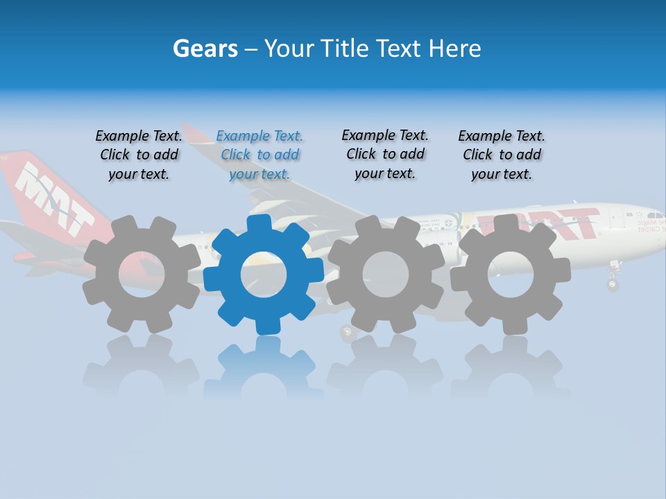 Aircraft Airbus Photography PowerPoint Template