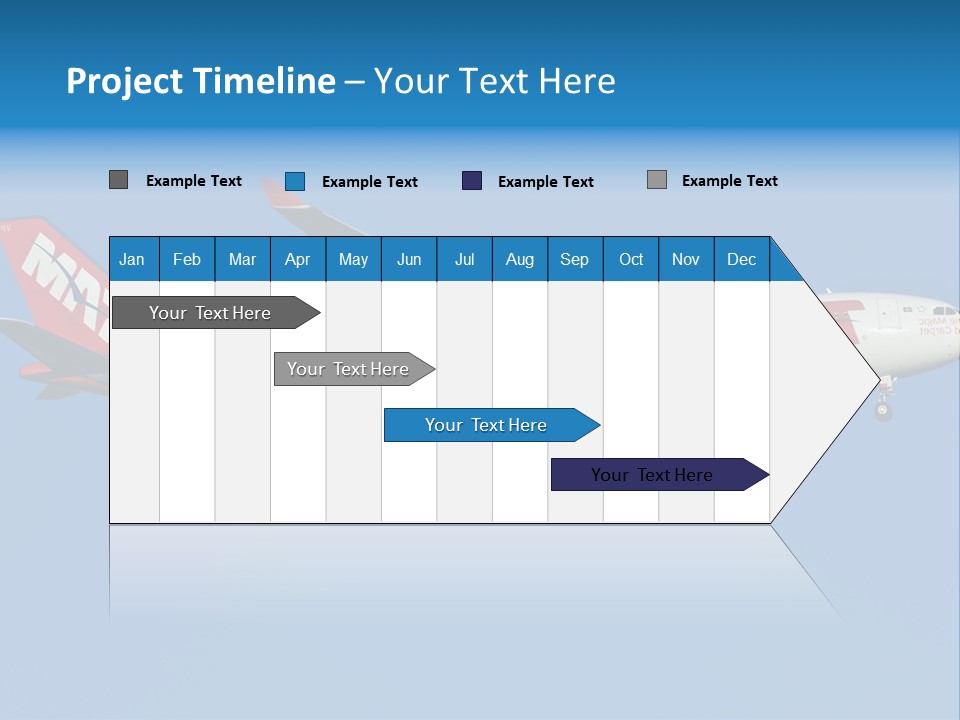 Aircraft Airbus Photography PowerPoint Template