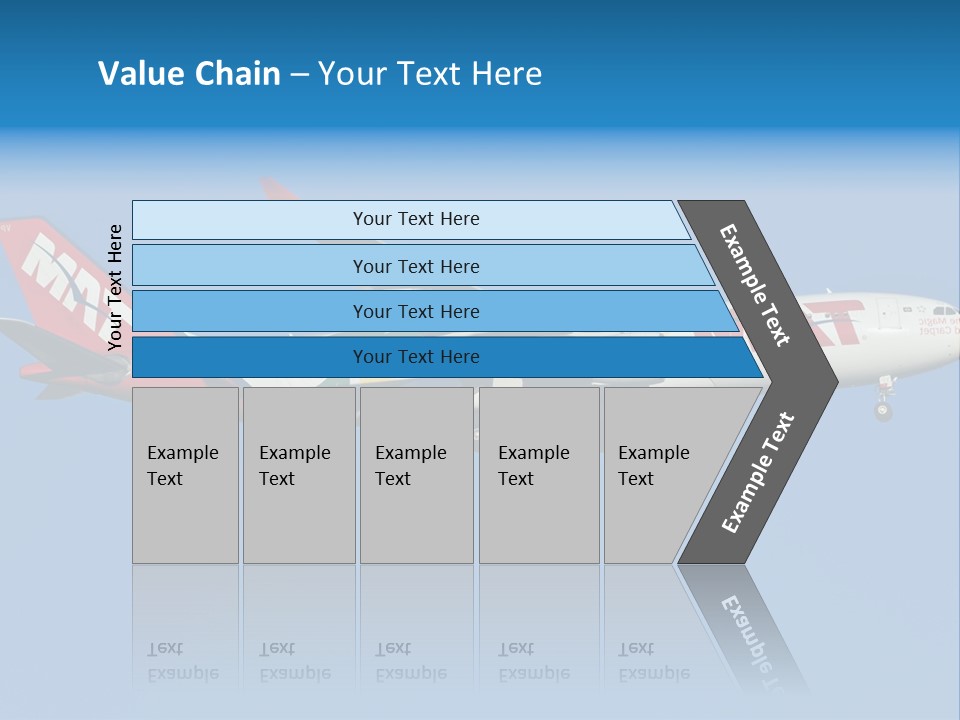 Aircraft Airbus Photography PowerPoint Template