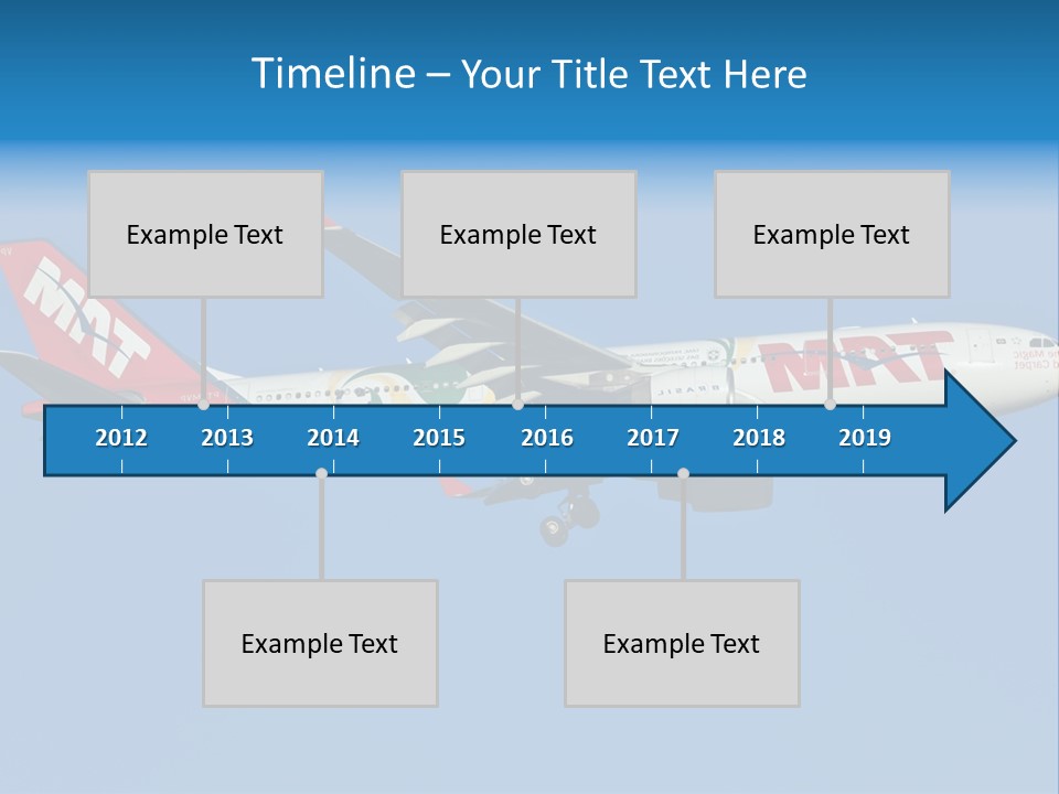 Aircraft Airbus Photography PowerPoint Template