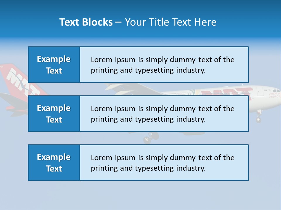 Aircraft Airbus Photography PowerPoint Template