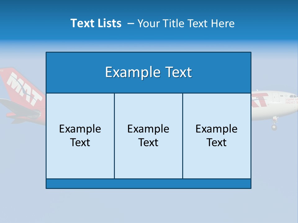 Aircraft Airbus Photography PowerPoint Template