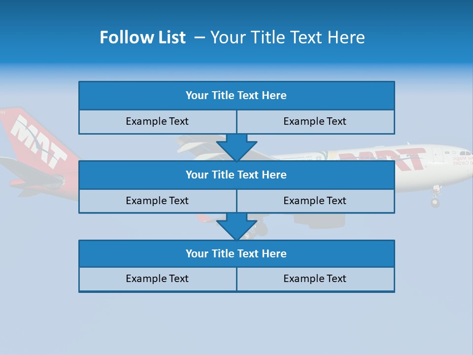 Aircraft Airbus Photography PowerPoint Template