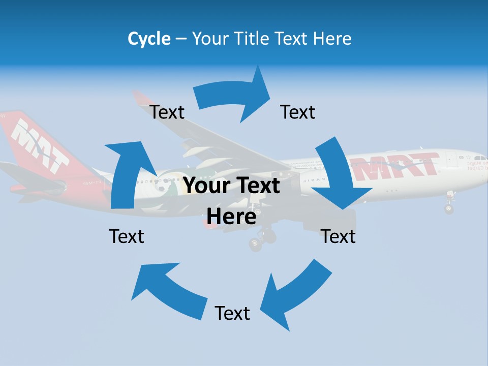Aircraft Airbus Photography PowerPoint Template