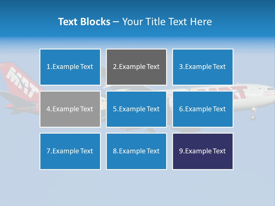 Aircraft Airbus Photography PowerPoint Template