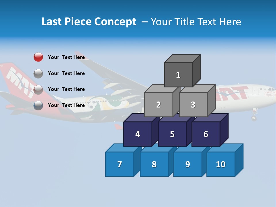 Aircraft Airbus Photography PowerPoint Template