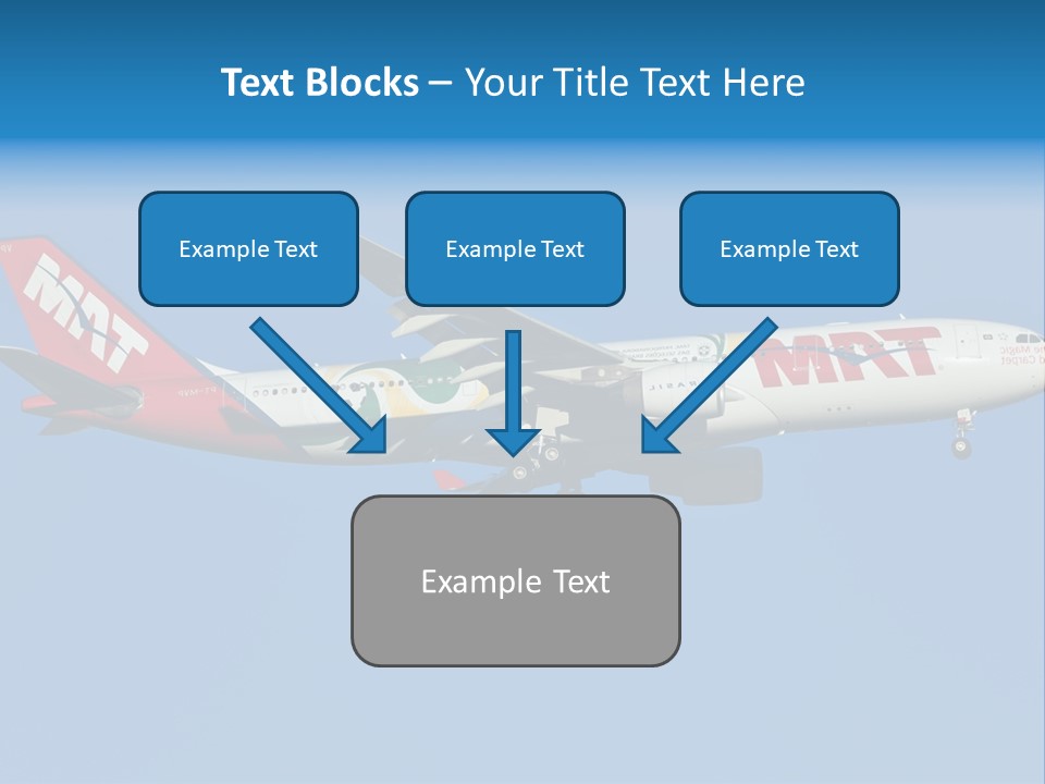 Aircraft Airbus Photography PowerPoint Template