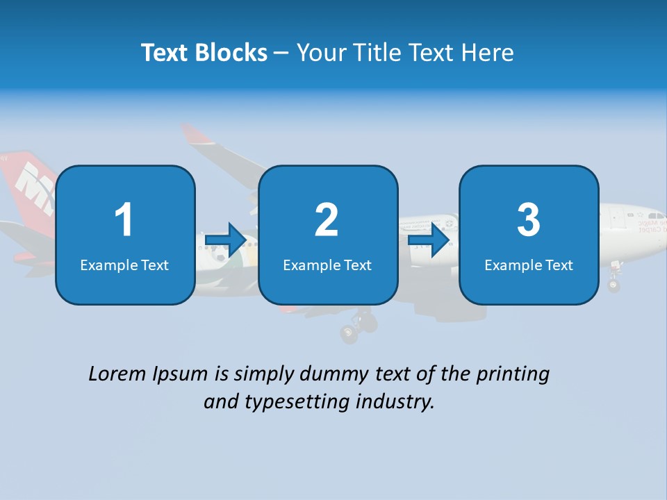 Aircraft Airbus Photography PowerPoint Template