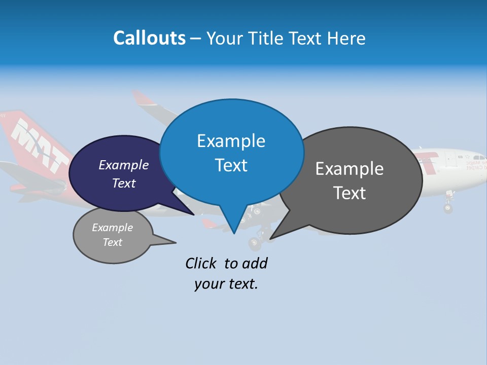 Aircraft Airbus Photography PowerPoint Template