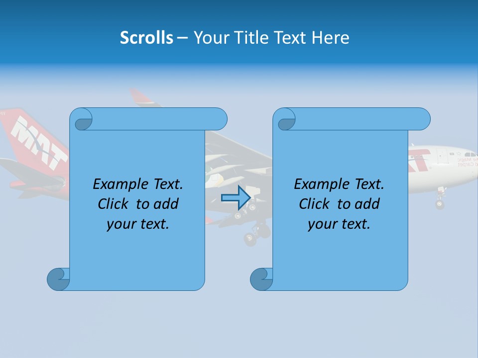 Aircraft Airbus Photography PowerPoint Template