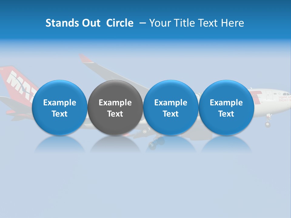 Aircraft Airbus Photography PowerPoint Template