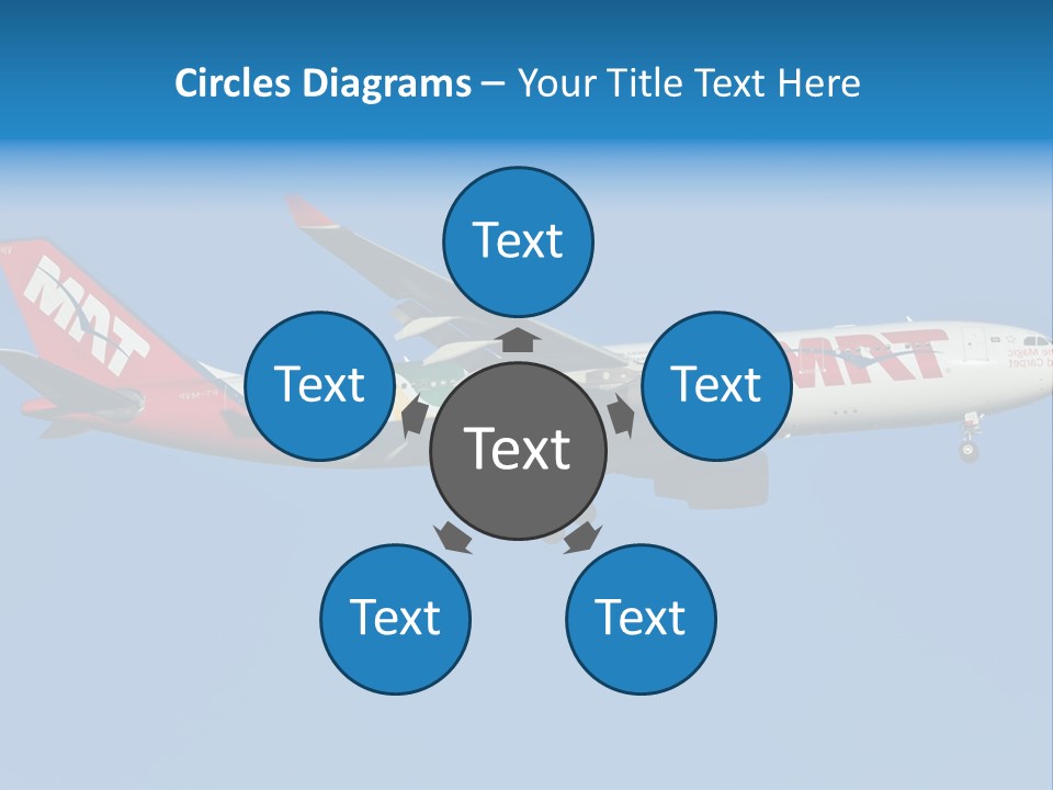 Aircraft Airbus Photography PowerPoint Template