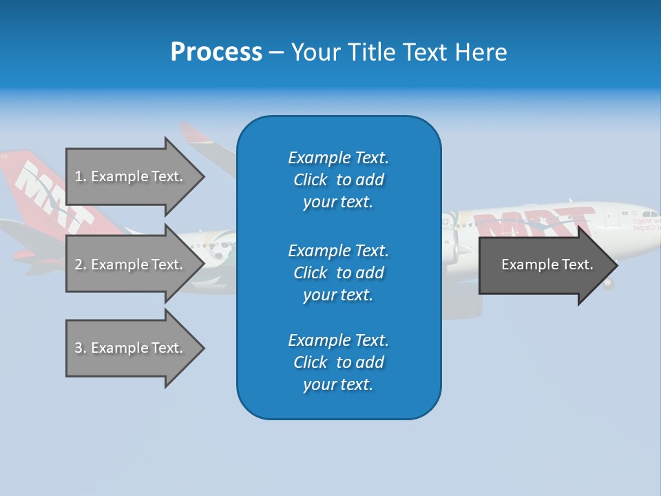 Aircraft Airbus Photography PowerPoint Template