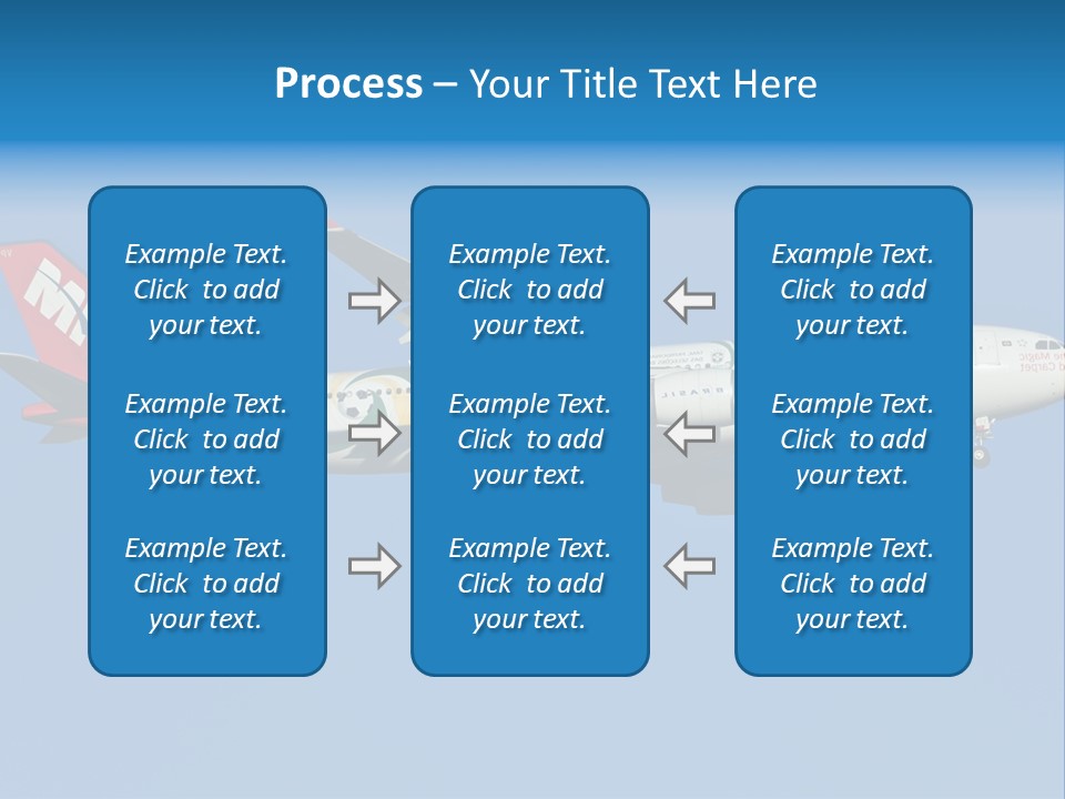 Aircraft Airbus Photography PowerPoint Template