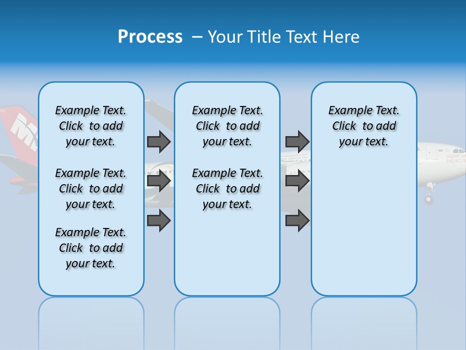 Aircraft Airbus Photography PowerPoint Template