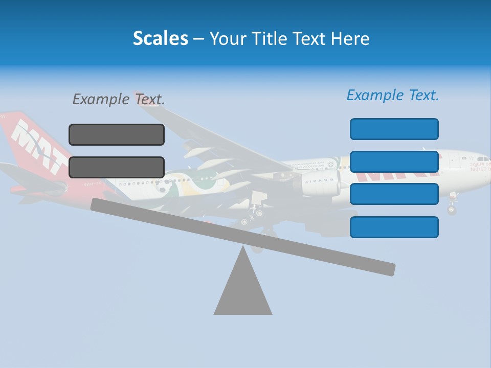 Aircraft Airbus Photography PowerPoint Template