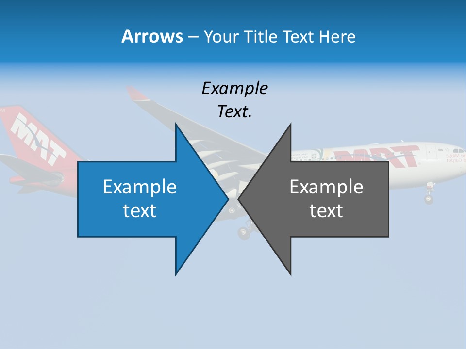 Aircraft Airbus Photography PowerPoint Template