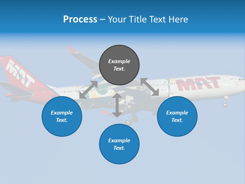 Aircraft Airbus Photography PowerPoint Template