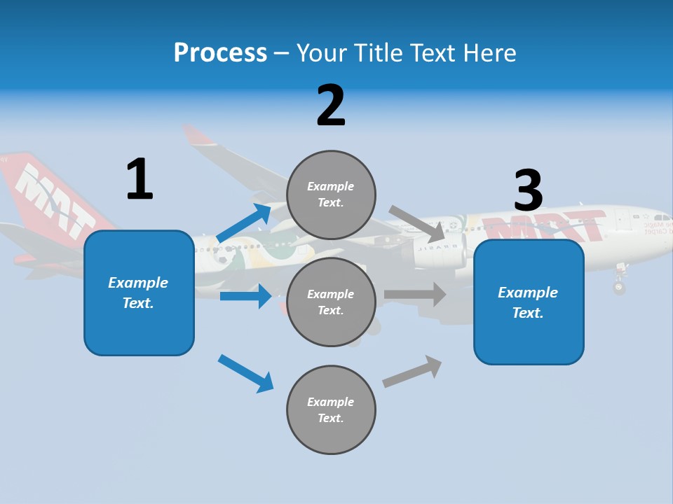 Aircraft Airbus Photography PowerPoint Template