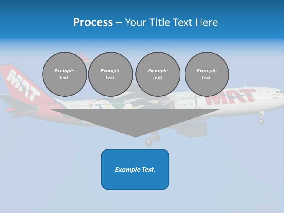 Aircraft Airbus Photography PowerPoint Template