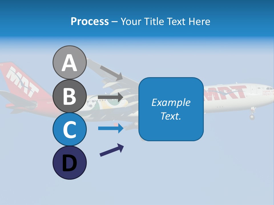 Aircraft Airbus Photography PowerPoint Template