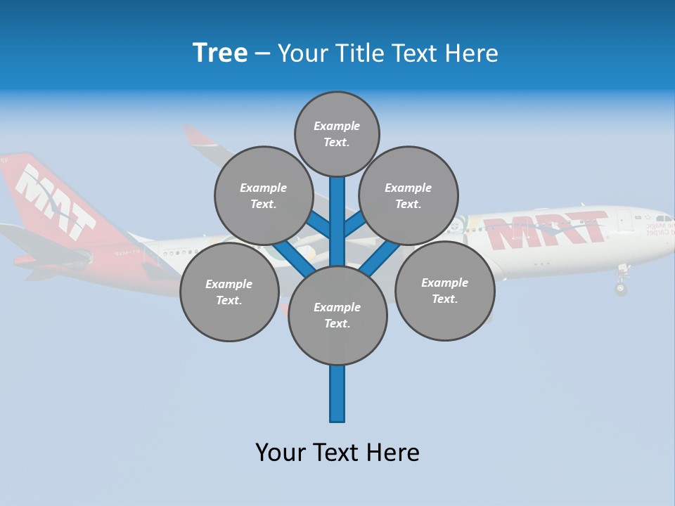Aircraft Airbus Photography PowerPoint Template