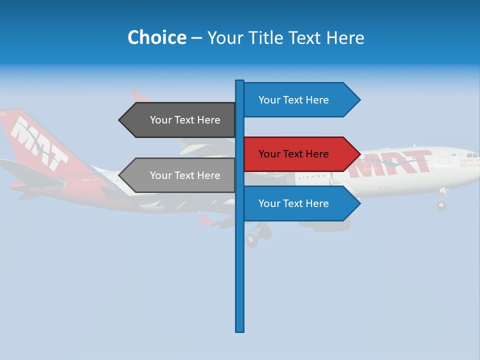 Aircraft Airbus Photography PowerPoint Template