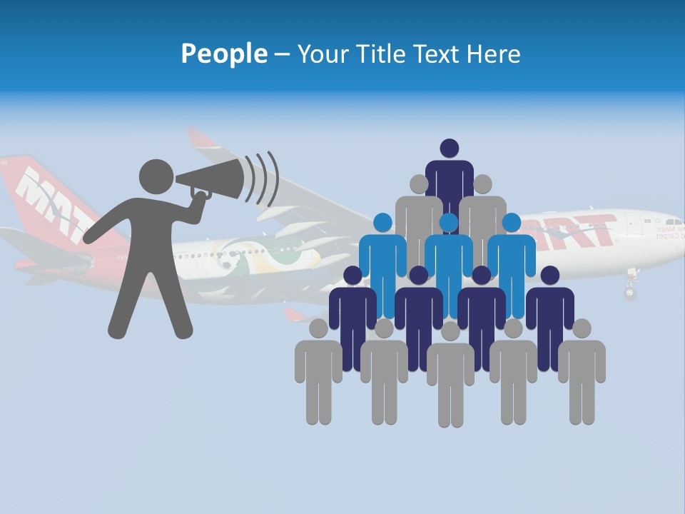 Aircraft Airbus Photography PowerPoint Template