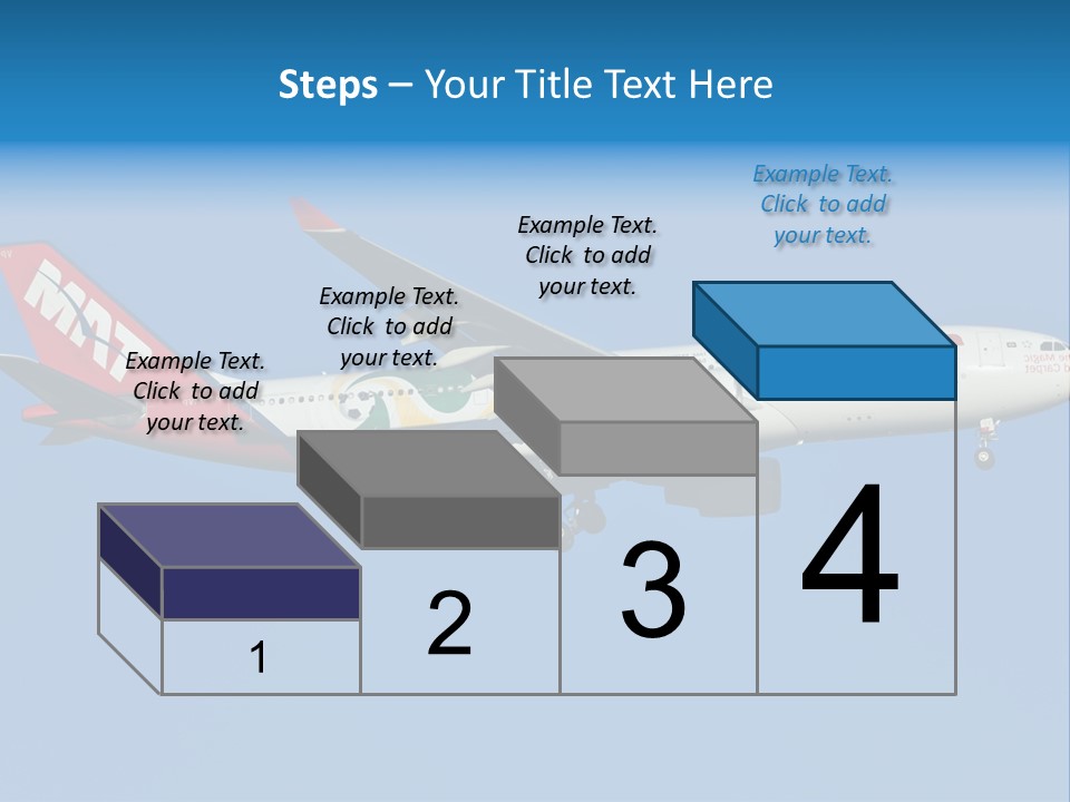 Aircraft Airbus Photography PowerPoint Template