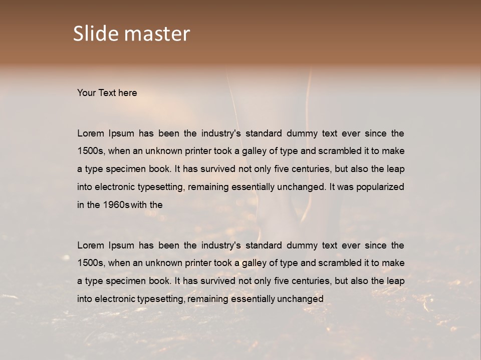 Girl Fit Solitude PowerPoint Template