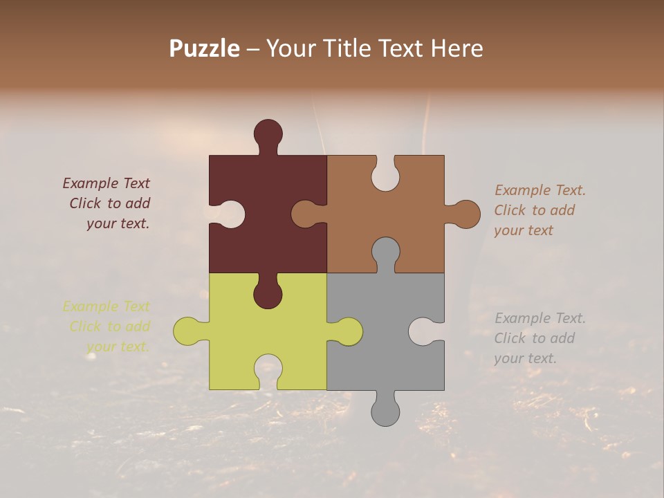 Girl Fit Solitude PowerPoint Template