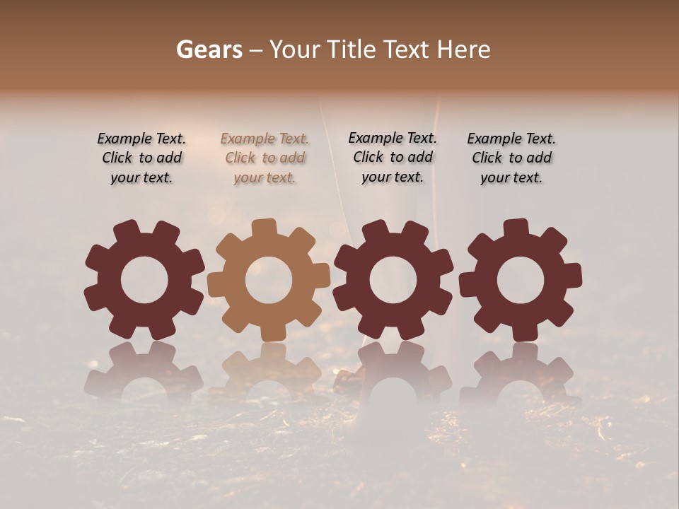 Girl Fit Solitude PowerPoint Template