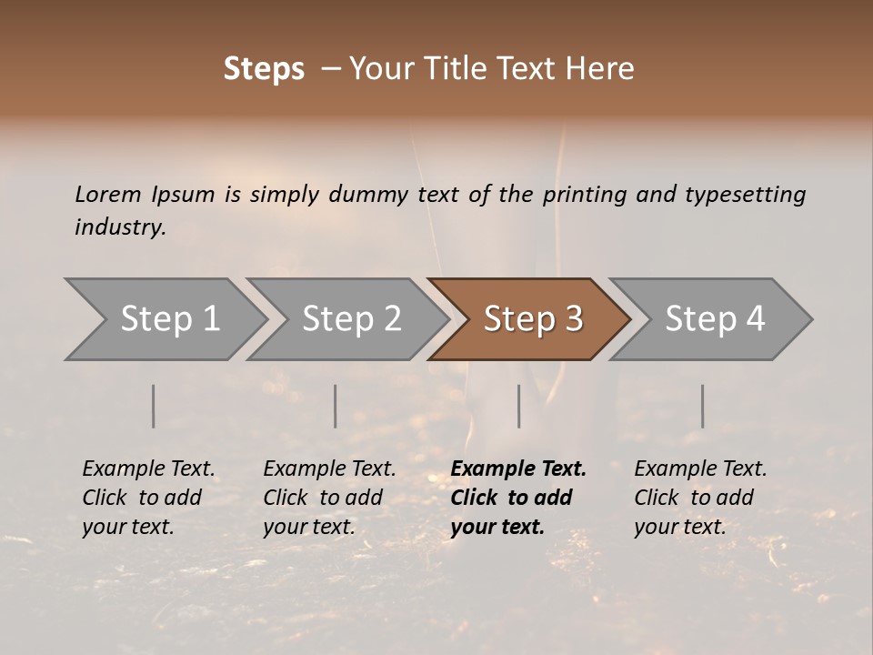 Girl Fit Solitude PowerPoint Template