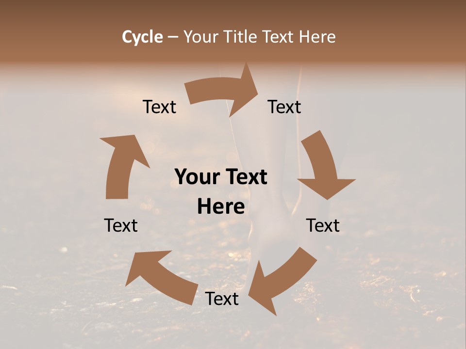 Girl Fit Solitude PowerPoint Template