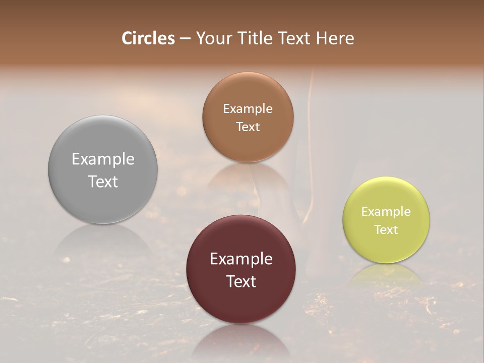 Girl Fit Solitude PowerPoint Template