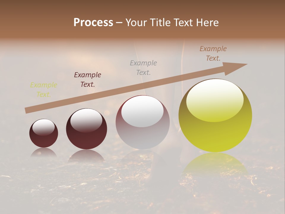 Girl Fit Solitude PowerPoint Template